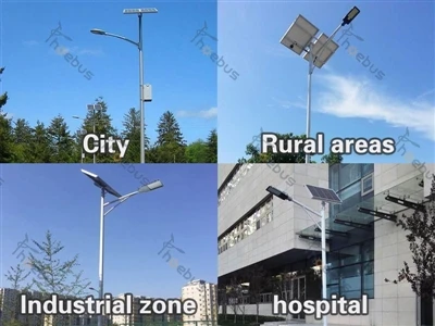 Daim Ntawv Thov Qhov Chaw Ntawm Split Solar Street Lights